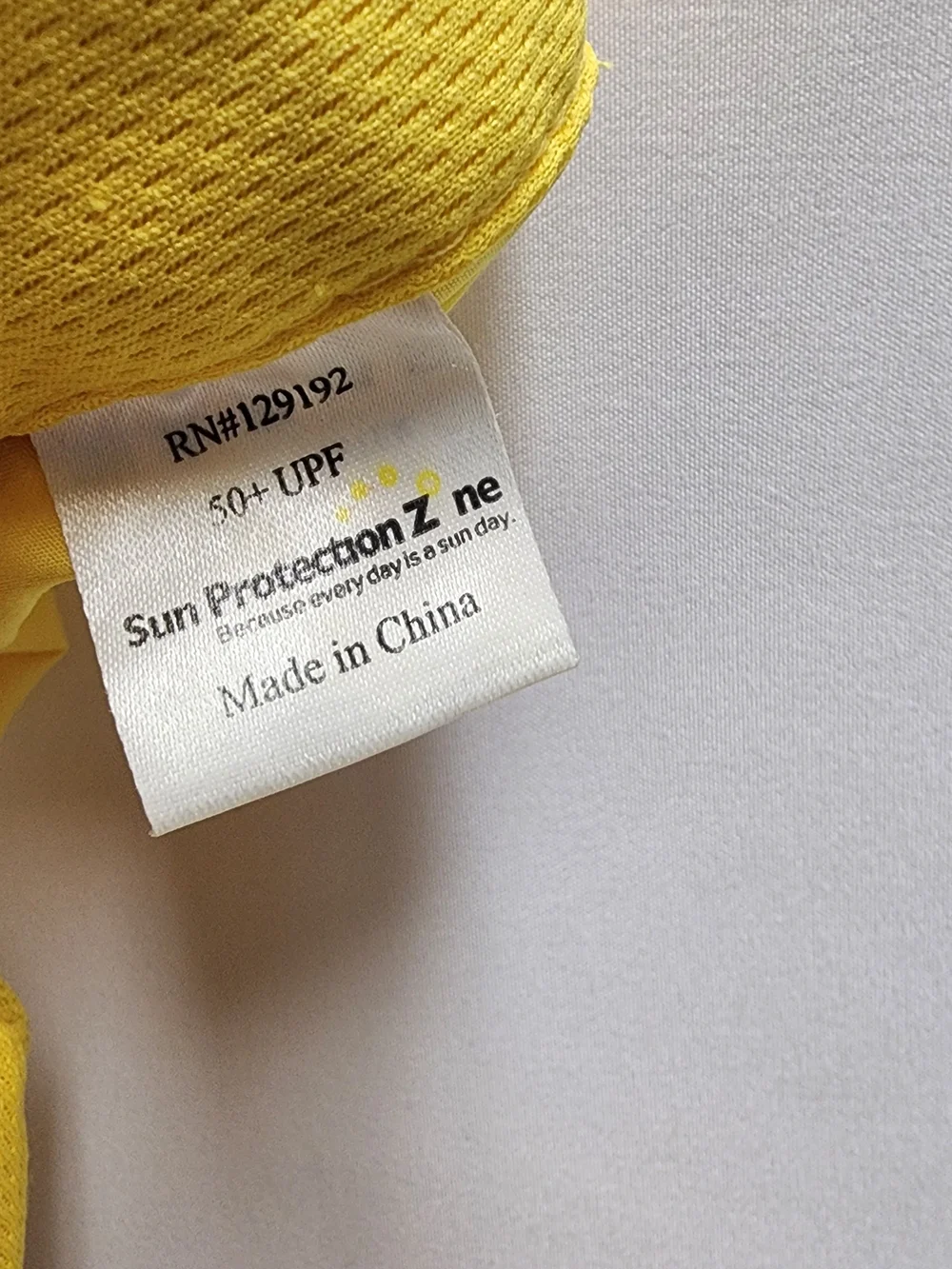 Yellow Kids UV Protection Hat